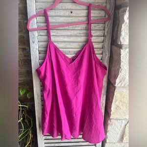 Torrid Sophie Tank Top Camisole Size 2 or 2X Hot Pink  Blouse.